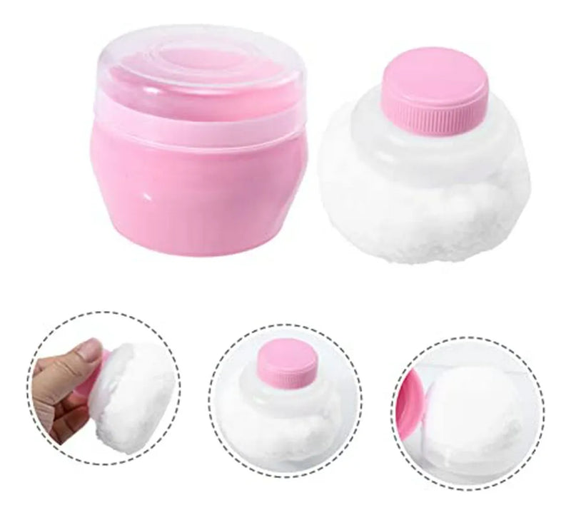 Esponja De Talco Para Bebé - Puff Suave Y Portátil Para Vera