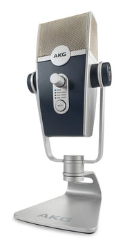 Micrófono AKG Lyra Condensador Estéreo color azul/plataS