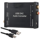 Tarjeta De Audio Sonido Usb Dac A Optico Coaxial Rca Jk3.5mm