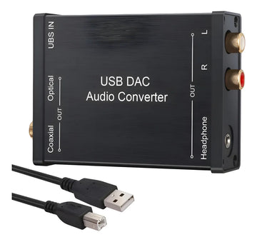 Tarjeta De Audio Sonido Usb Dac A Optico Coaxial Rca Jk3.5mm