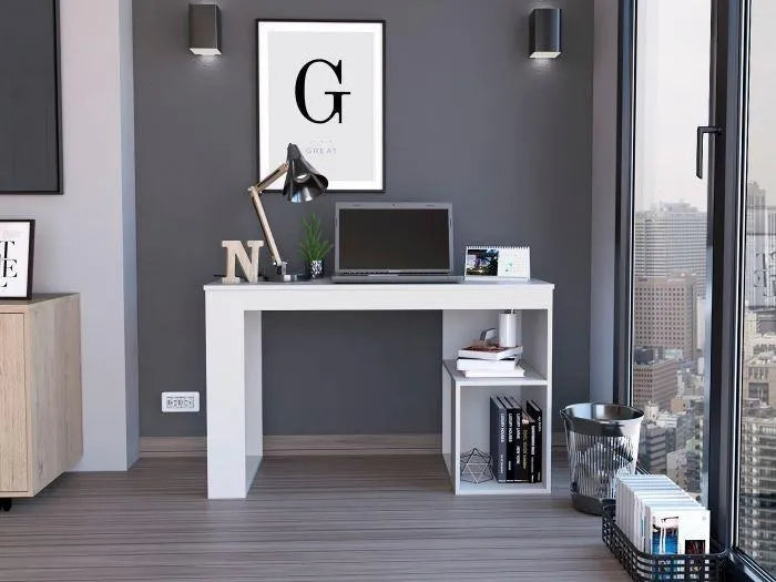 Escritorio RTA MueblesAstana madera aglomerada de 120cm x 73.5cm x 50cm blanco