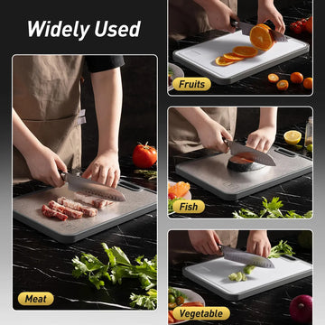Tablas De Cortar De Titanio Puro 2 En 1 Para Cocina, Tabla D