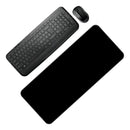 Combo Delux Teclado Slim Multimedia + Mouse + Pad Mouse Xxl Mouse Negro Teclado Negro