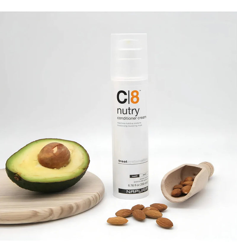 Napura C8 Crema Hidratante Acondicionador 6.76 Onzas Liquid