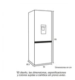 Nevera No Frost 325 Litros + Lavadora/secadora Inventer 14kg Gris