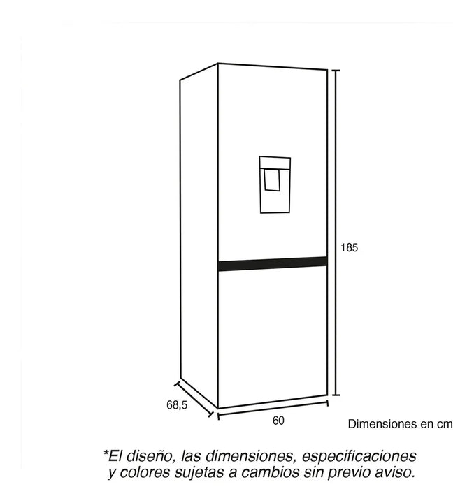 Nevera No Frost 325 Litros + Lavadora/secadora Inventer 14kg Gris
