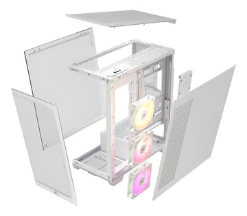 Gabinete Corsair 3500x Argb Mid-tower Atx Icue Link Blanco