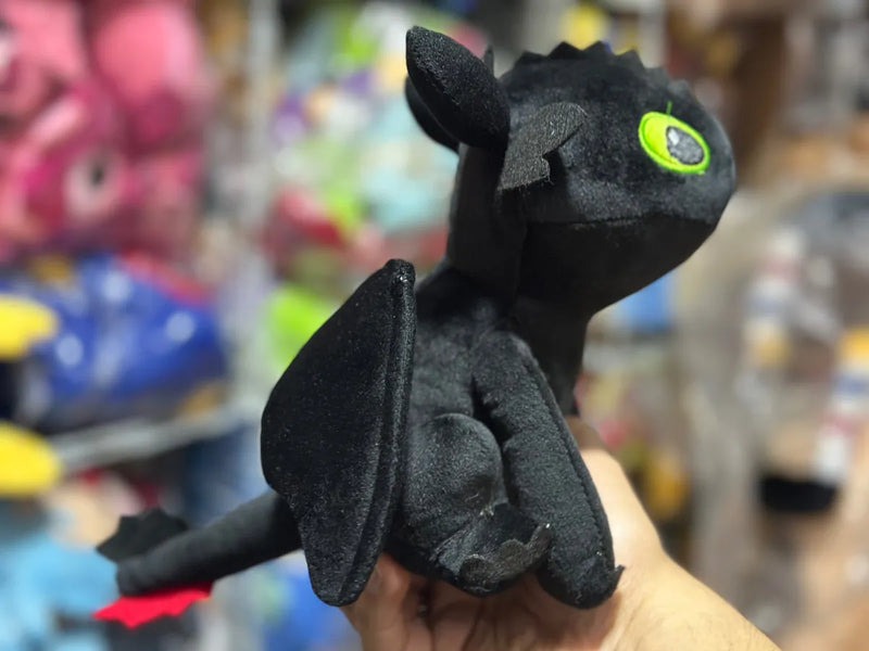 Furia Nocturna Chimuelo + Furia Luminosa Blanco Peluche Pareja Negro Y Blanco