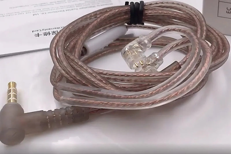 Cable Kz C Pin sin micrófono ni auriculares mod. Zsn Pro/ZS10 Pro, color dorado