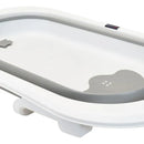 Bañera Plegable Con Soporte Y Cojín Stand Happy Baby Color Gris
