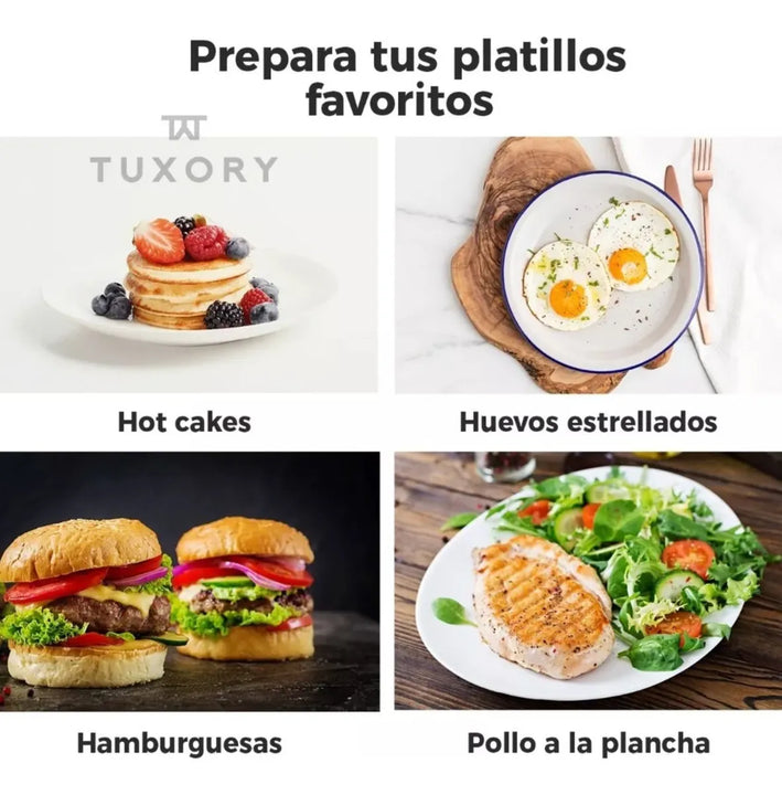 Sarten 4 Huevos Inducción Antiadherente Hotcakes Estrellado Color 2 Huevo Rejilla