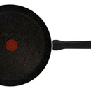 Sartén Imusa Titanium Force 30cm Antiadherente Tapa Vidrio Color Negro
