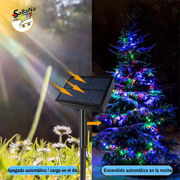 Luces Navideñas Recargable Energía Solar Luces Multicolor
