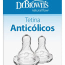 Chupo Dr Browns Para Biberón Estándar Nivel 2 Color Blanco Blanco