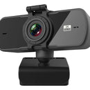 Webcam Camara Web Linkon 2k 1440p Usb Microfono + Tripode Color Negro
