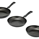 Juego De 3 Sartenes Imusa De 18,20 Y 24 Cm Color Negro