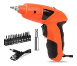Destornillador Eléctrico Inalámbrico Cordless Screwdriver - Naranja