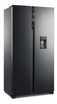 Nevecón Electrolux no frost side by side 528L inverter negroERSA53K3HVB