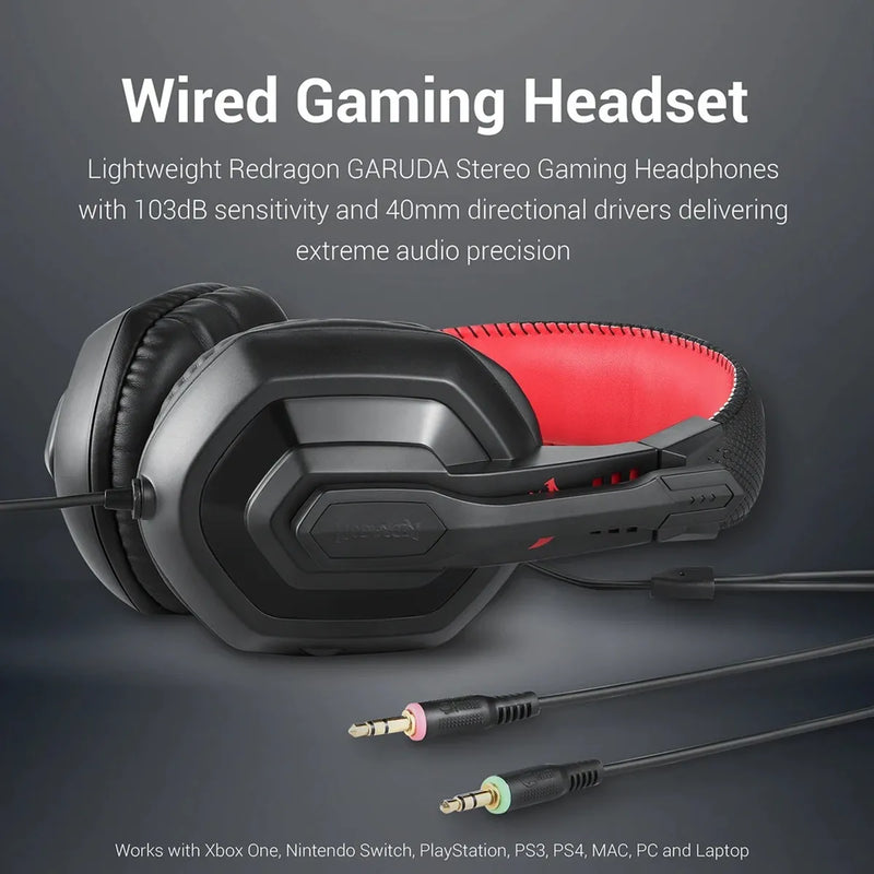 Combo Gamer 4en1 Redragon S101: Teclado, Mouse, Pad, Diadema Negro Negro