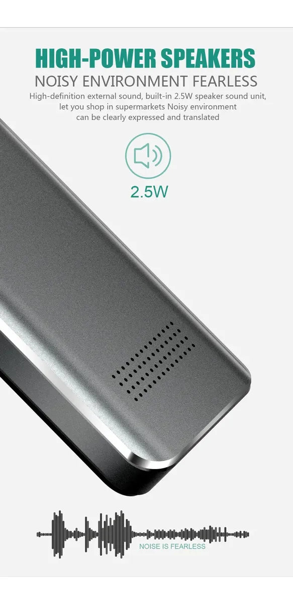 Traductor De Voz Instantáneo Sin Internet + 100 Idiomas Full Dorado Oscuro