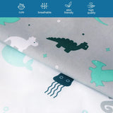 Juego De 4 Sabanas De Moises Para Bebes, Ninos O Ninas, Ajus