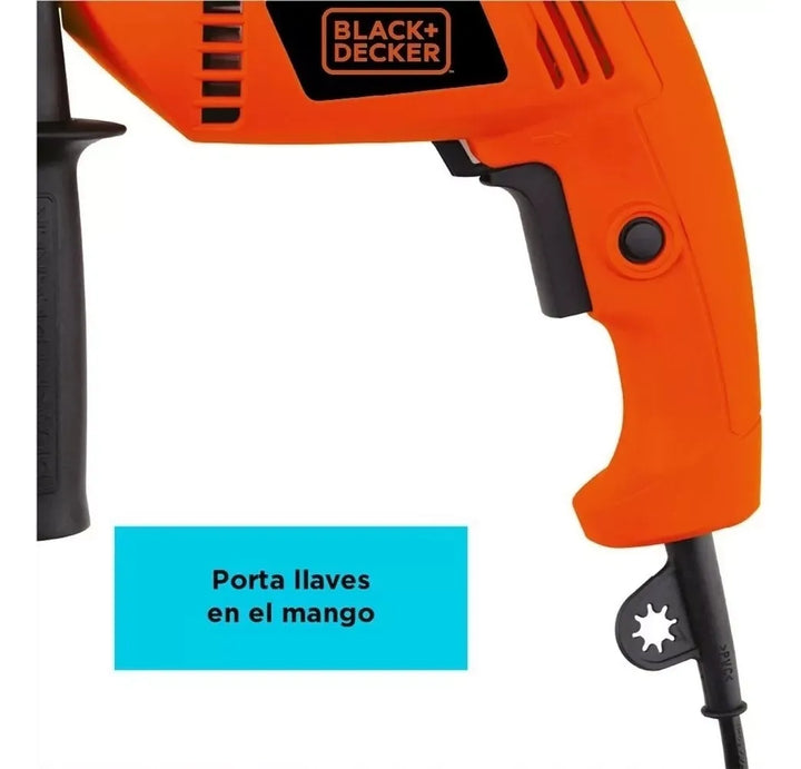 Taladro Percutor 1/2'' 550w 2800rpm Black+decker Hd555-b3 Naranja 60 Hz