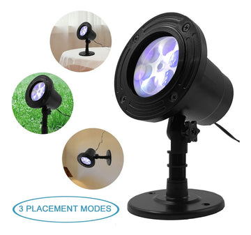 Proyector De Luz Led Navidena Con Efecto Nieve Automatico