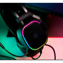 Diadema Gamer Vsg Gemini Rgb 50mm Cable 2.1m Plug 3.5mm Negro