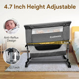 Cuna Gemelar 3 En 1, Ultra Flexible Y Segura