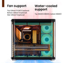 Jonsbo Tk-2 Negro Atx Mid-tower Pc Case, Diseno De Vidrio Hi