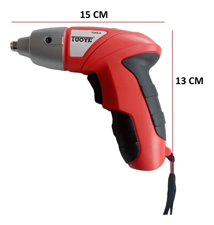 Destornillador Eléctrico Inalámbrico Cordless Screwdriver Naranja