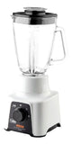 Licuadora Imusa Powermix Glass 1,25 L blanca con vaso de vidrio