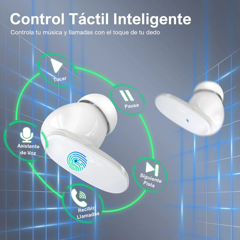 Audífonos In-ear 1hora Bluetooth Auriculares Aut205 Blanco