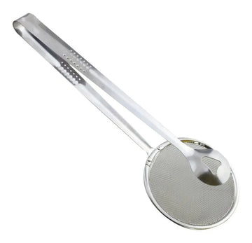 Colador Aceite Freir Escurridor Cocina En Malla Inoxidable Plateado