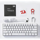 Teclado Mecánico Redragon Dragonborn K630w Red Switch Color Del Teclado Blanco Idioma Inglés Us