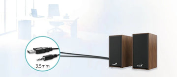 Parlantes Genius SP-HF180 Madera Genius