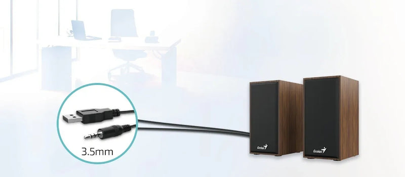 Parlantes Genius SP-HF180 Madera Genius