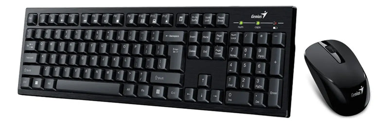 Kit Teclado Y Mouse Inalámbrico Usb 2.4ghz Genius Km-8101 Sp Color del mouse Negro Color del teclado Negro