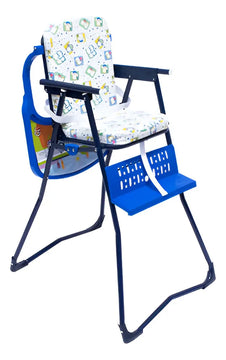 Silla Comedor Plegable Para Bebe Niña Y Niño Azul Comedor