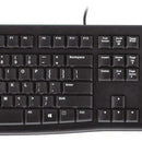 Combo de teclado y mouse Logitech MK120 color negro