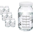 6 Frascos Medidor Envase Vidrio Almacenar Leche Materna 8 Oz
