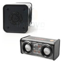 Bocina Portátil Ligero Bluetooth Tws Altavoz Inalámbrico Recargable Parlante Ldnio Luces Led Rgb Sonido Estéreo Graves Potentes Reproductor Música Negro Compacto Duradero