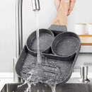 Sartén Antiadherente Multiusos 3 En 1 Para Huevos Carne Gris