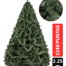Arbol De Navidad Escoces 2.25m 1349 Puntas Gio Home Pino Navideño Look Natural Base Metalica Artificial Para Decoracion Con Bolas Adornos Extension Cintas Bombillos Botas Campanas Luces Estrella Noel