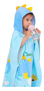 Gneliwm Toalla De Bao Con Capucha Para Nios, Poncho De Algod