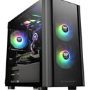 Chasis Gamer Thermaltake V150 Vidrio Templado Caja Atx Case Color Negro