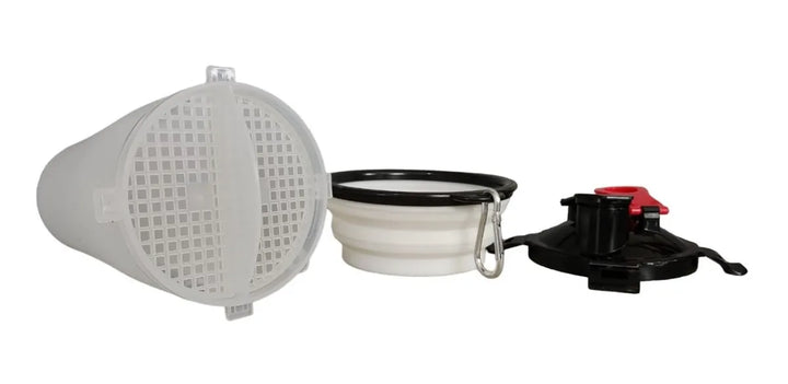 Termo Bebedero Comedero Mascotas Perro Gato Plato Plegable