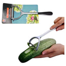 Pelador Papas Frutas Verduras Aleación Utensilios De Cocina Plateado
