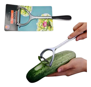 Pelador Papas Frutas Verduras Aleación Utensilios De Cocina Plateado