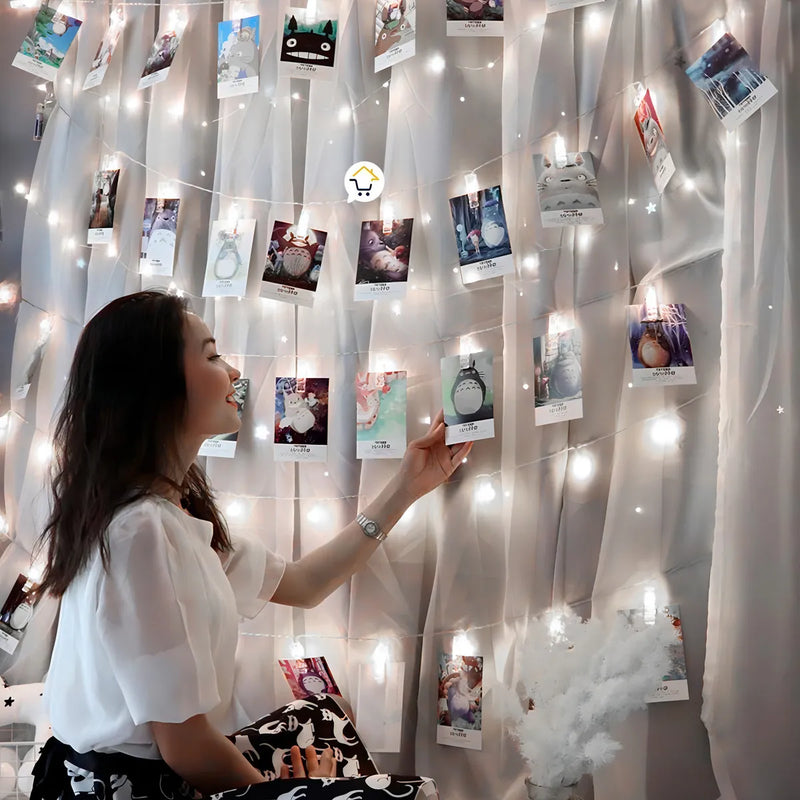 Luz Led Pinza Fotos X20 Luces Gancho Extensión 3m Xwd47 Baterías